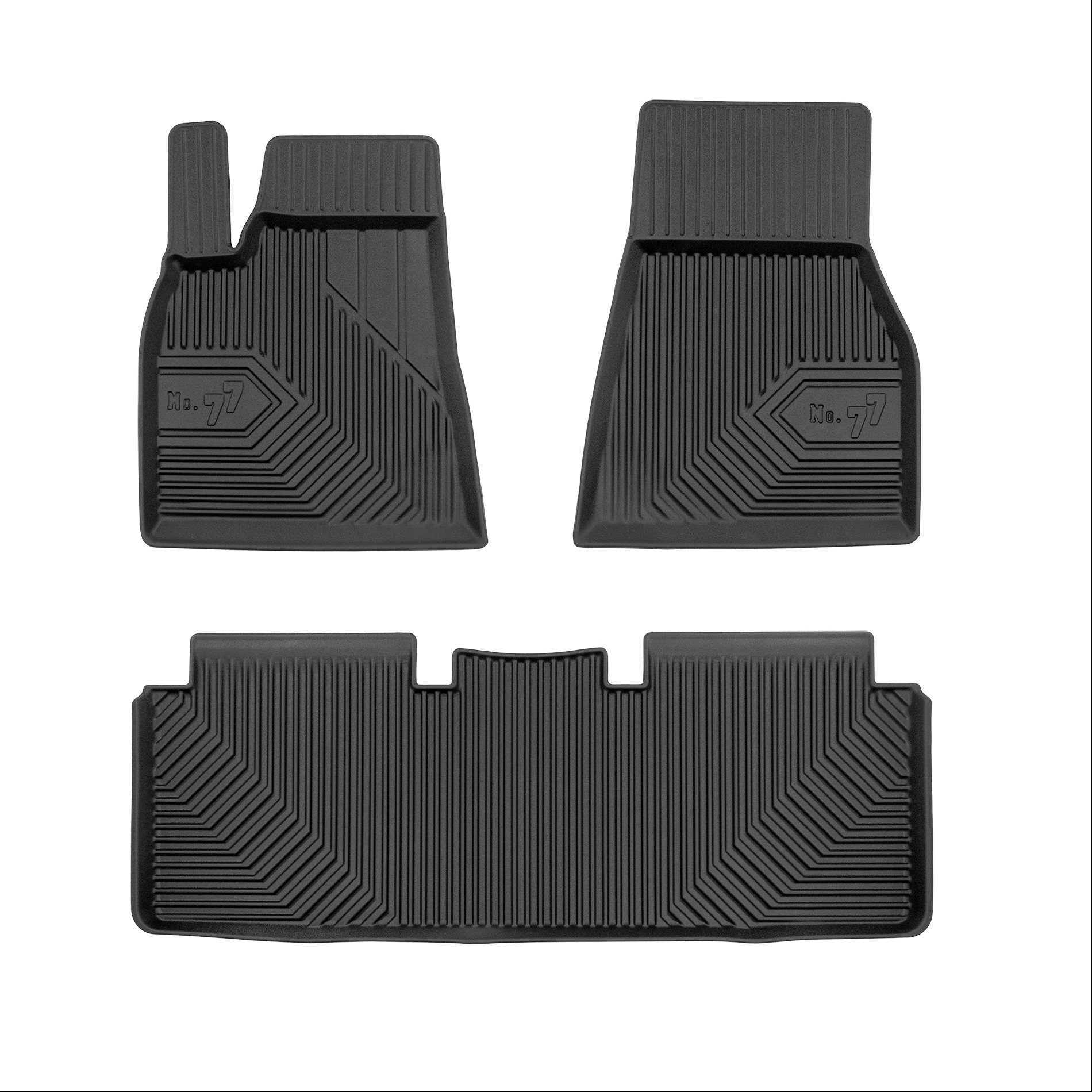 Car mats No77 for Tesla Model S 2012-> 3pcs Frogum