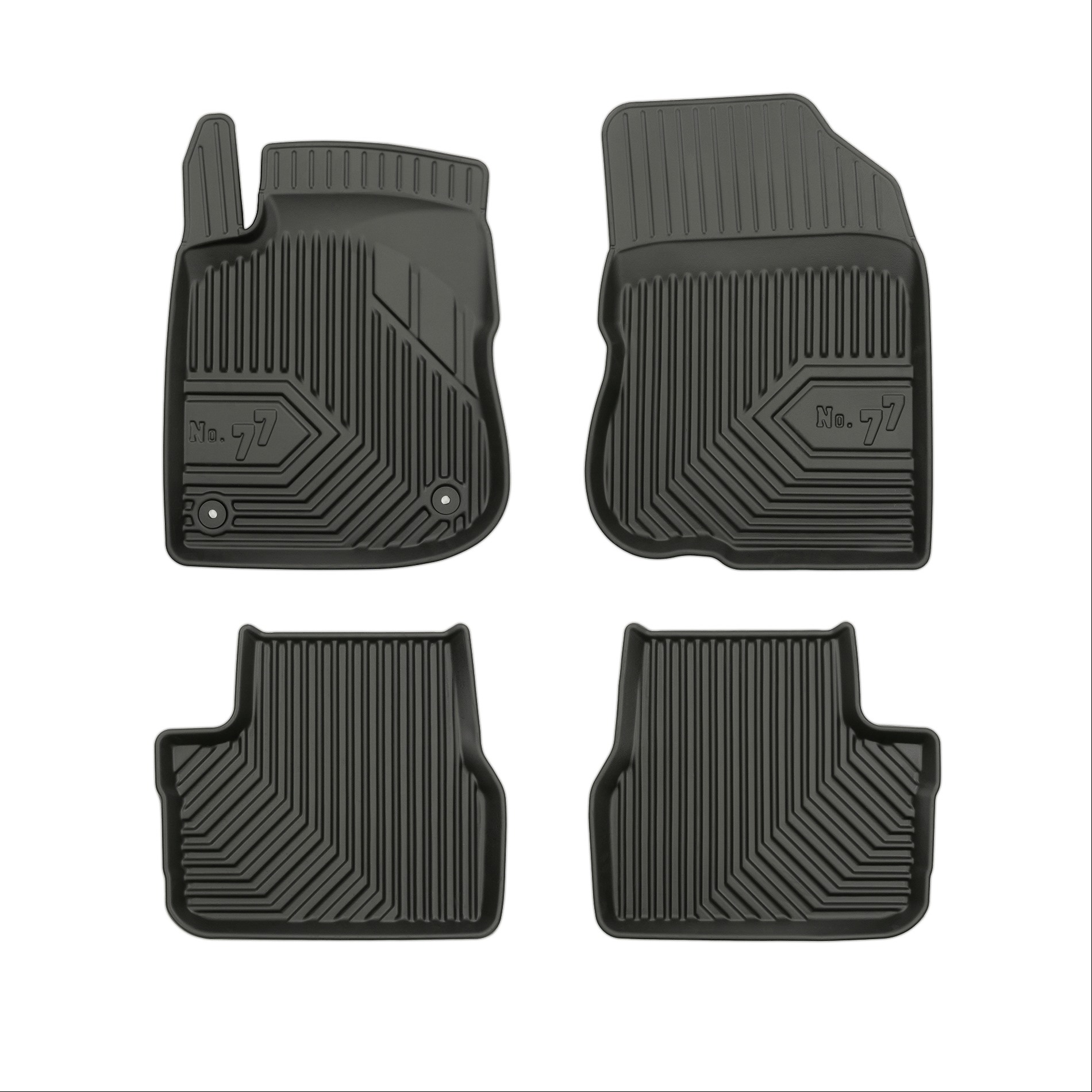 Car mats No77 for Peugeot 2008 2013-2019 Peugeot 208 2012-2019 4pcs Frogum