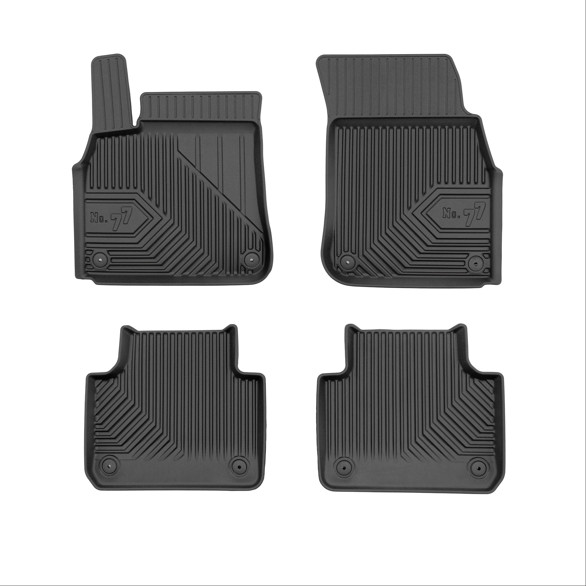 Car mats No77 for Porsche Cayenne 2017-> 4pcs Frogum