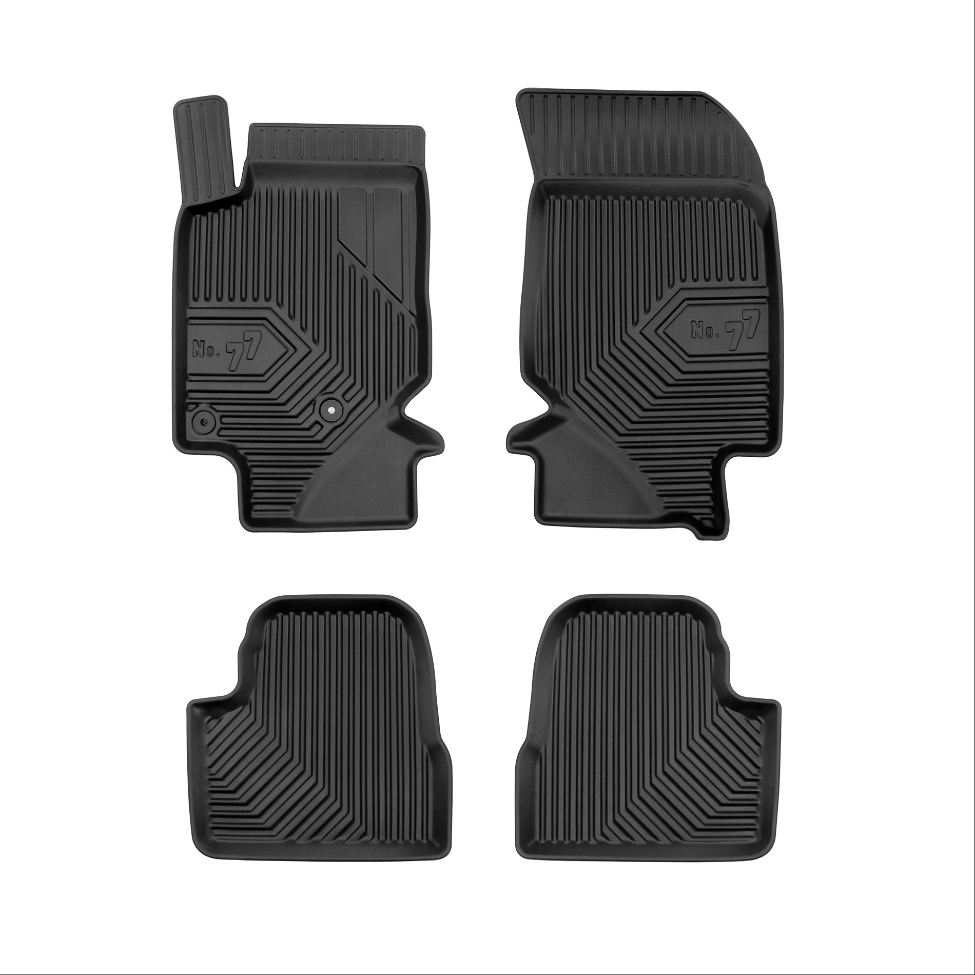 Car mats No77 for Opel Corsa F 2019-> Peugeot 3008 2019-> 4pcs Frogum