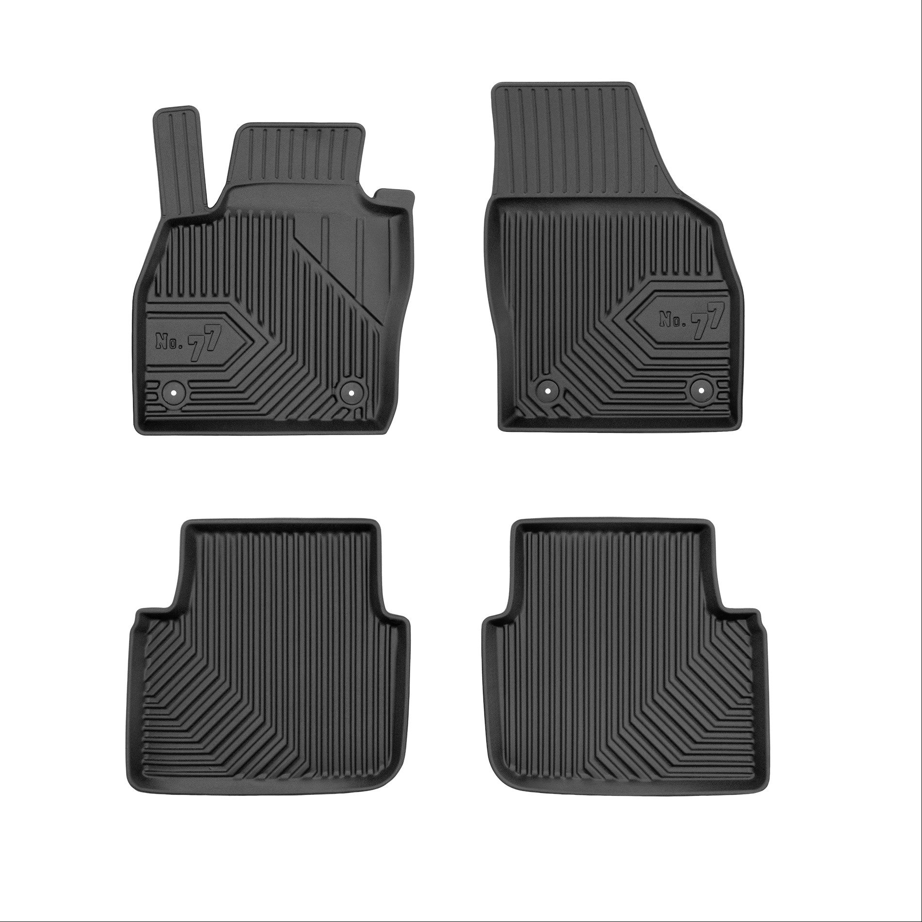 Car mats No77 for Skoda Kamiq 2019-> 4pcs Frogum