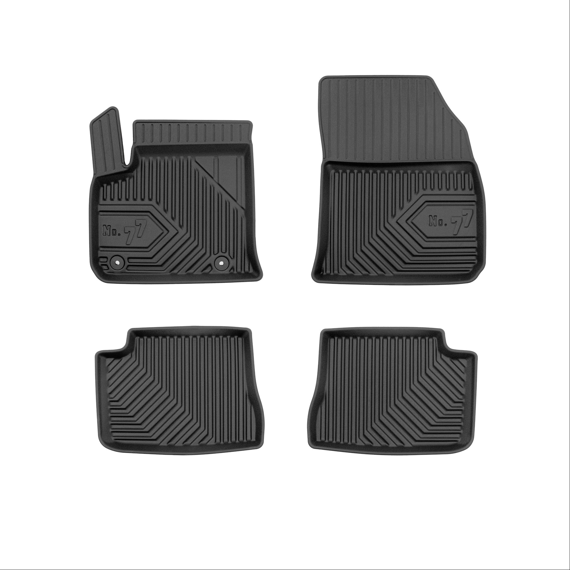 Car mats No77 for Opel e-Corsa 2019-> Peugeot e-208 2019-> 4pcs Frogum