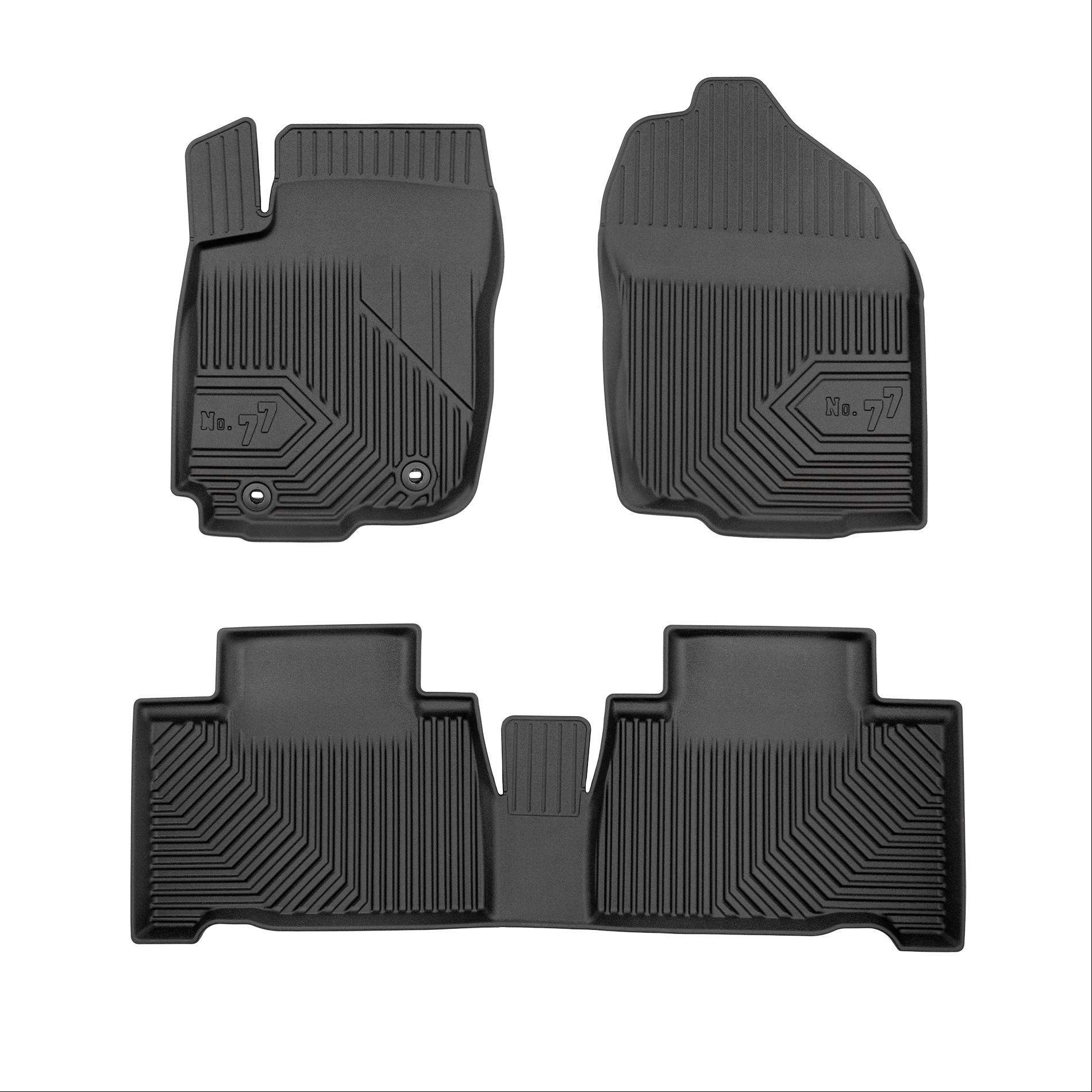 Car mats No77 for Toyota Rav4 (Hybrid) 2015-2019 4pcs Frogum