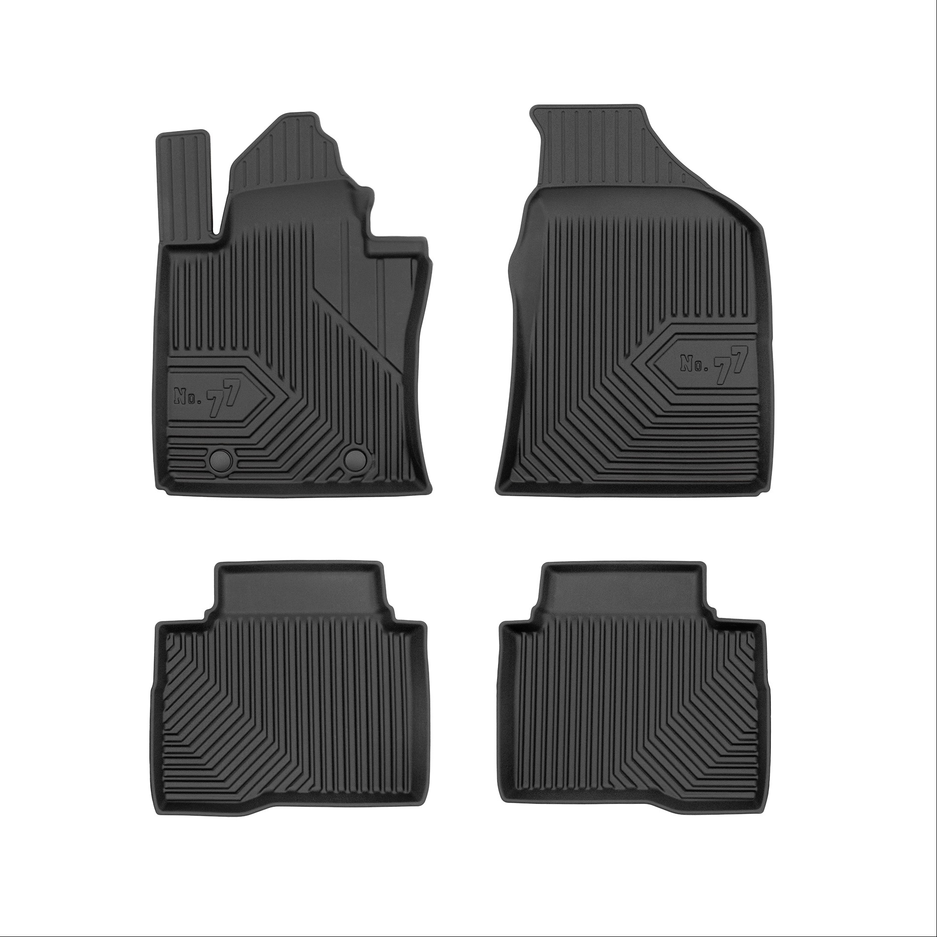 Car mats No77 for SsangYong Korando 2019-> SsangYong Musso 2018-> 4pcs Frogum