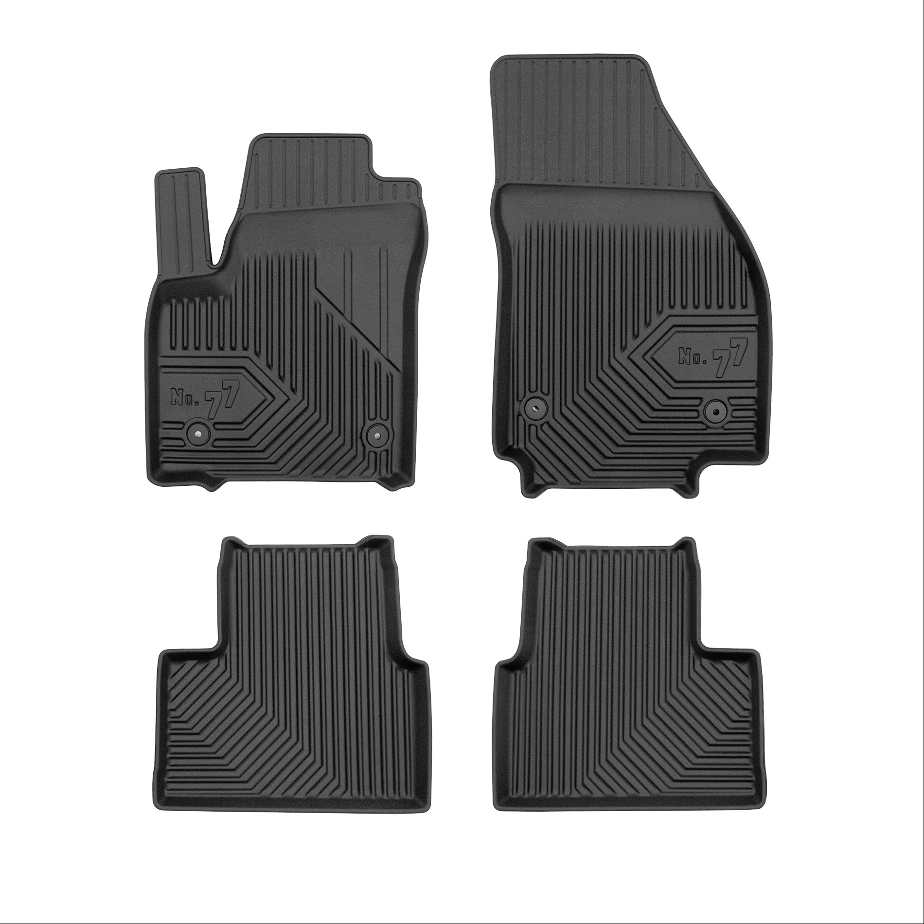 Car mats No77 for Opel Meriva 2010-2017 4pcs Frogum