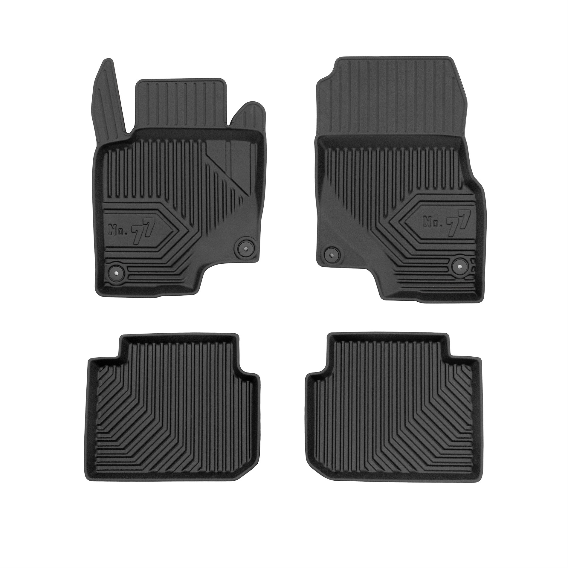 Car mats No77 for Smart ForFour W454 2004-2006 4pcs  Frogum