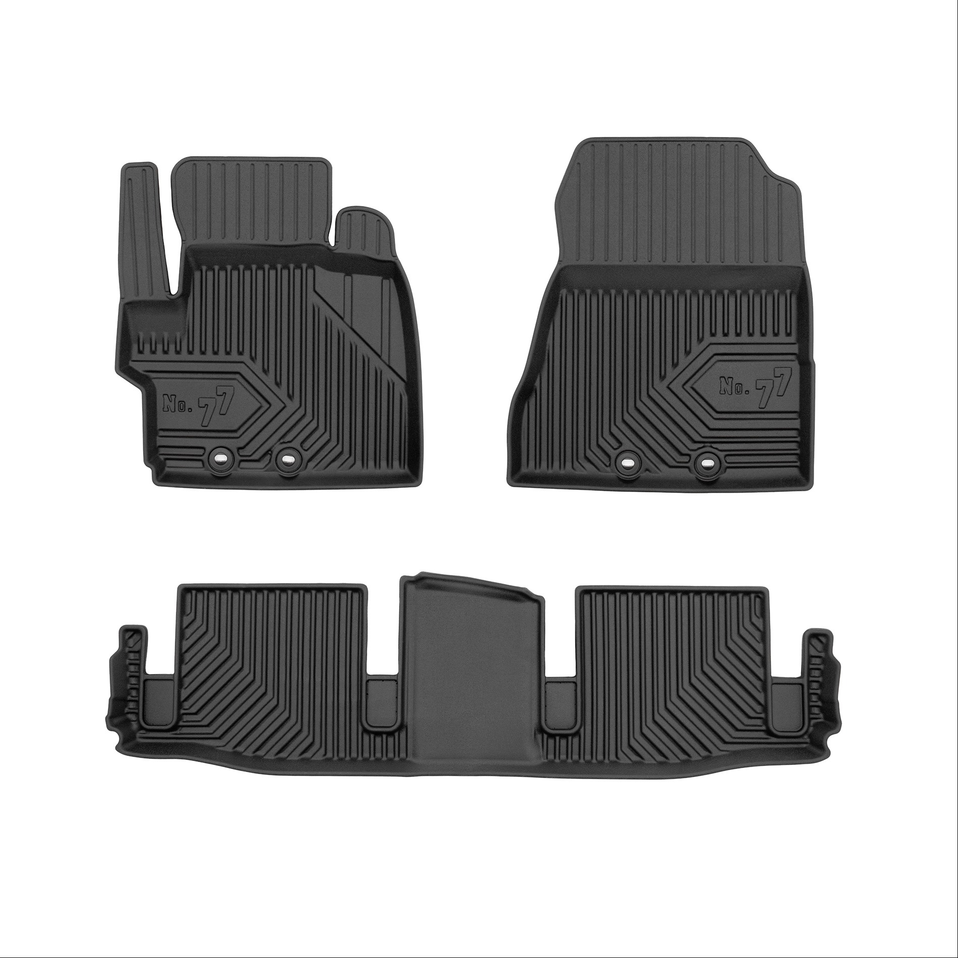 Car mats No77 for Toyota IQ 2008-2015 3pcs Frogum