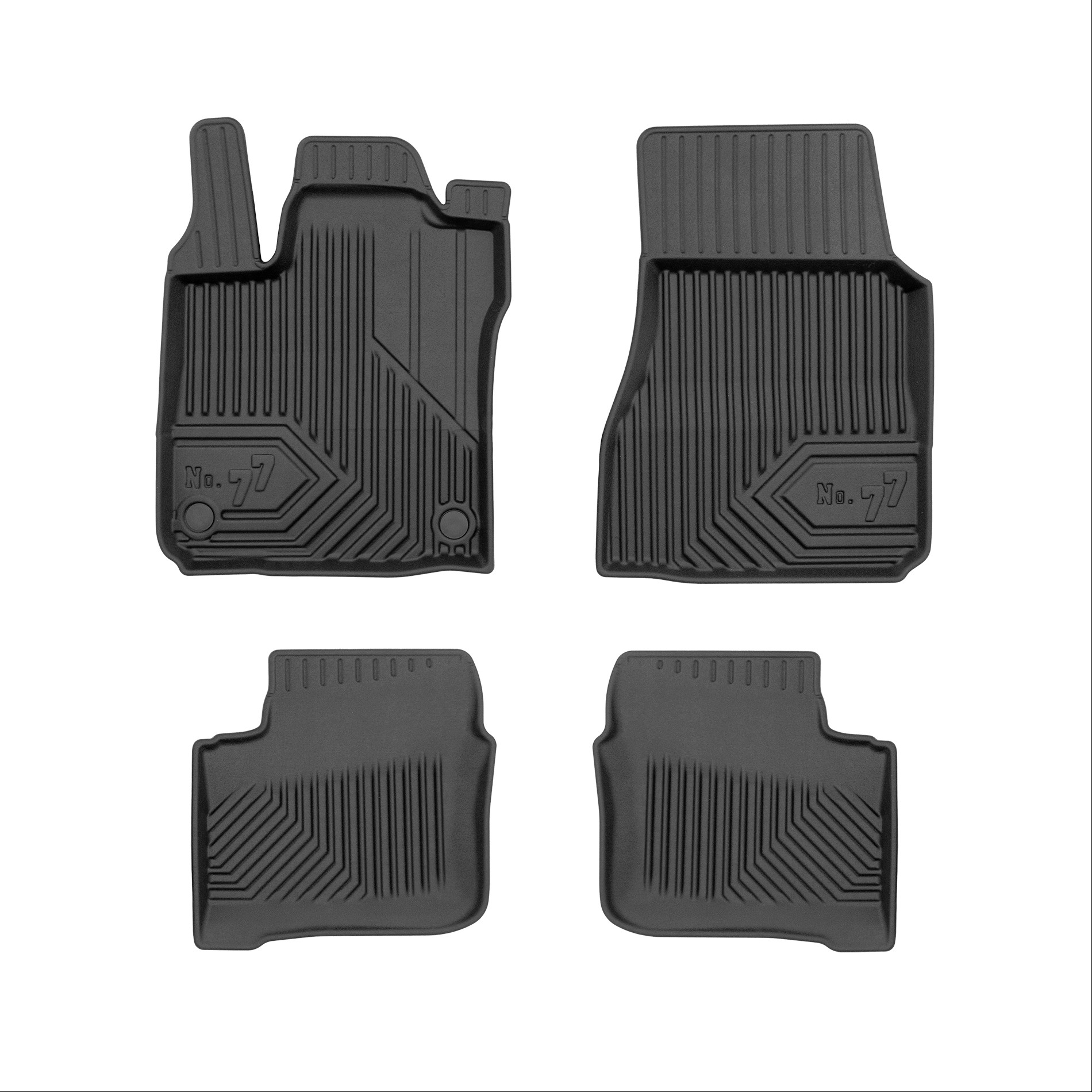 Car mats No77 for Renault Twingo 2014-> Smart Forfour 2014-2021 4pcs Frogum