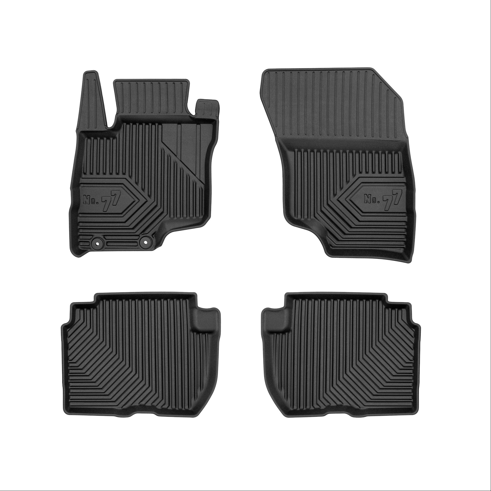 Car mats No77 for Mitsubishi Eclipse Cross (Plug-in Hybrid) 2018-> 4pcs Frogum