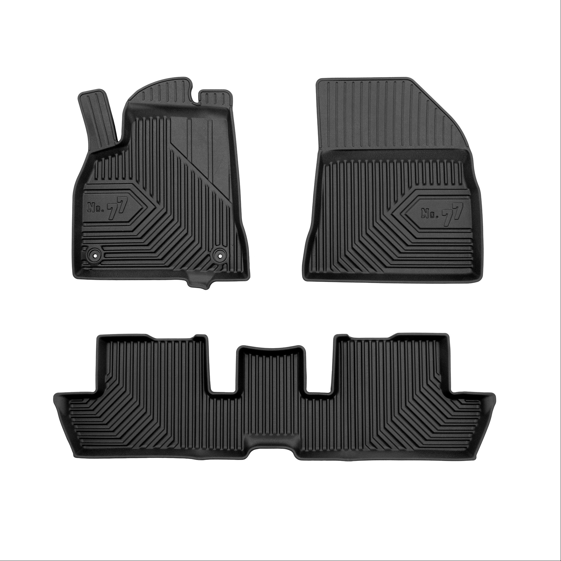 Car mats No77 for Peugeot 3008 2009-2016 3pcs Frogum