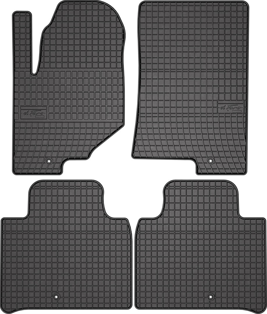 Rubber car mats for SsangYong Rexton 2017-> 4pcs Frogum