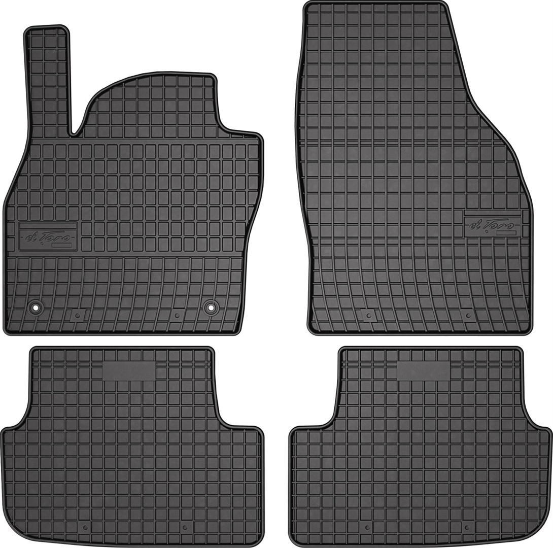 Rubber car mats for Seat Arona 2017-> Volkswagen Taigo 2021-> 4pcs Frogum