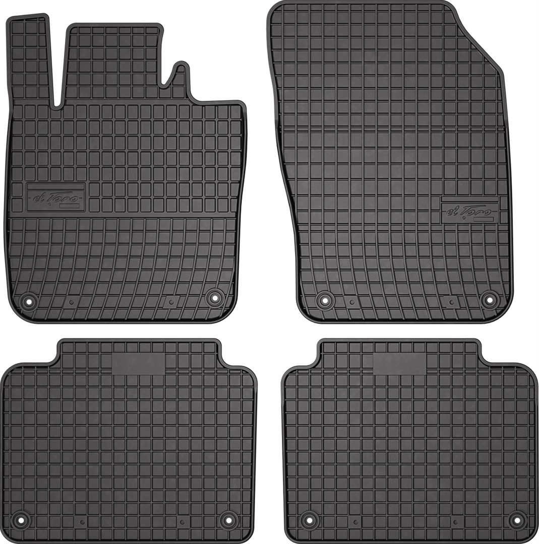 Rubber car mats for Volvo V90 - S90 2016-> 4pcs Frogum