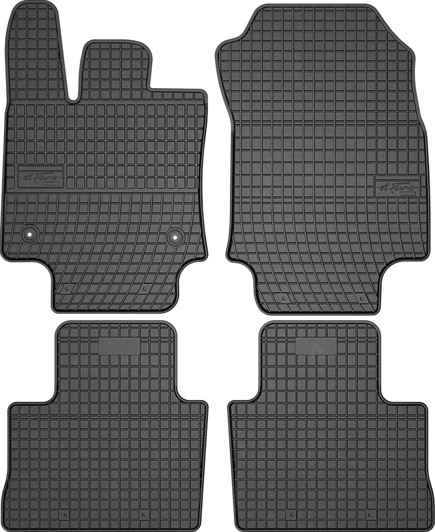 Rubber car mats for Toyota Rav4 2019-> 4pcs Frogum