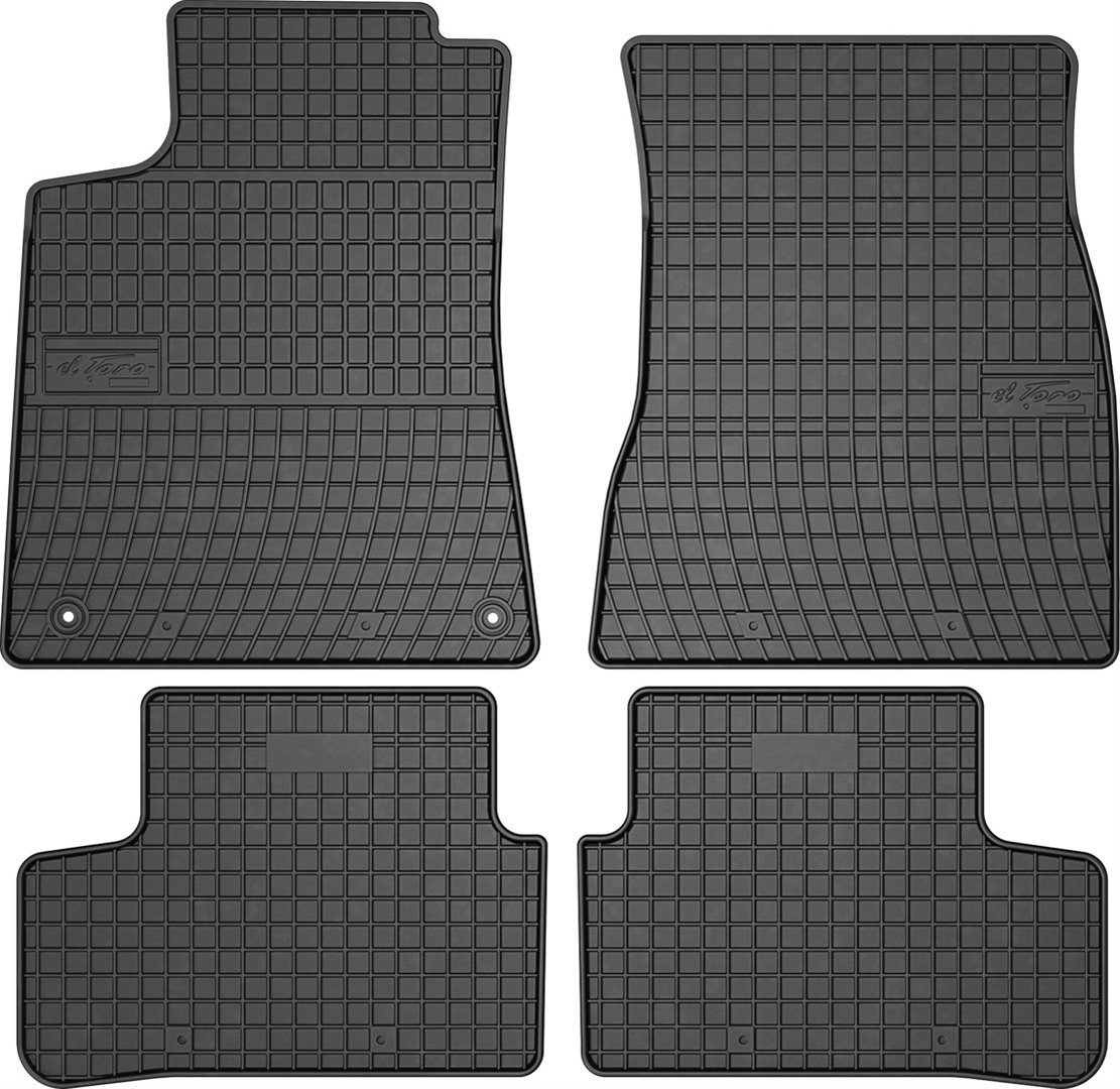 Rubber car mats for Mercedes CLA 2019-> 4pcs Frogum