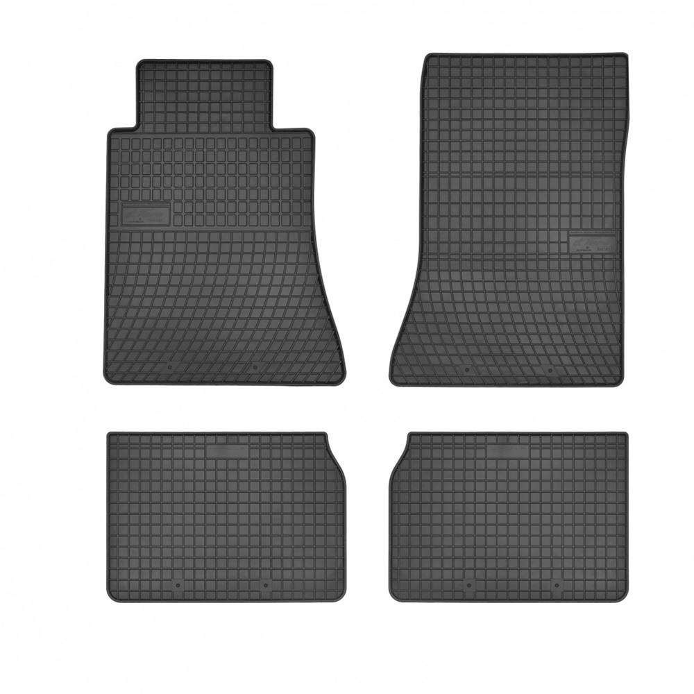 Rubber car mats for Mercedes W124 1984-1997 4pcs Frogum