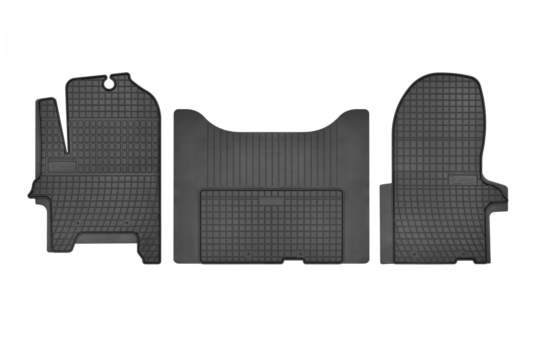 Rubber car mats for Iveco Eurocargo type 160 2002-> 2pcs Frogum