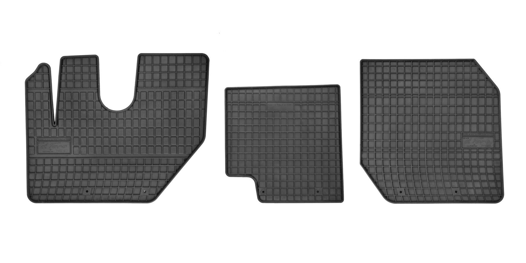 Rubber car mats for Renault D 2015-> 3pcs Frogum