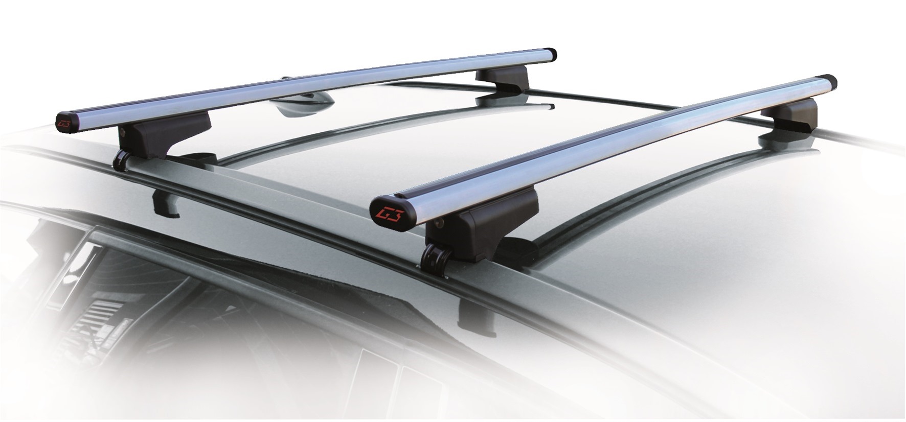 Aluminum roof bars Clop with key 75kg 110cm with kit 2pcs G3